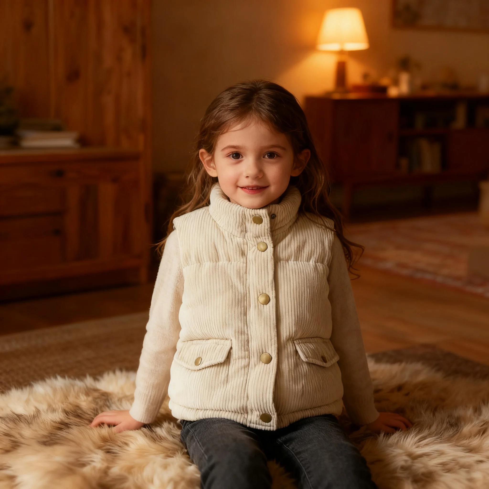 

Autumn Winter Boys Girls Sleeveless Vest Jackets Kid Clothing for Girls 2-7Yrs Children Coats Casual Corduroy Outerwear Warm Top