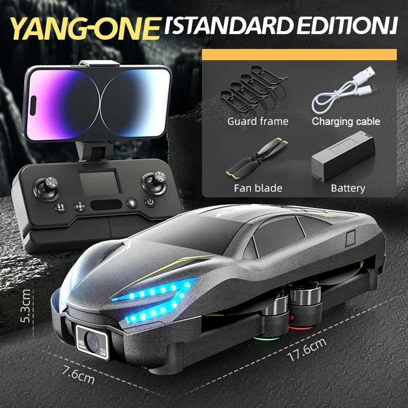 Jjrc x39 carro de controle remoto drone com câmera hd simulação carro sem escova rc drone crianças carros voadores aeronaves 3d flip quadcopter