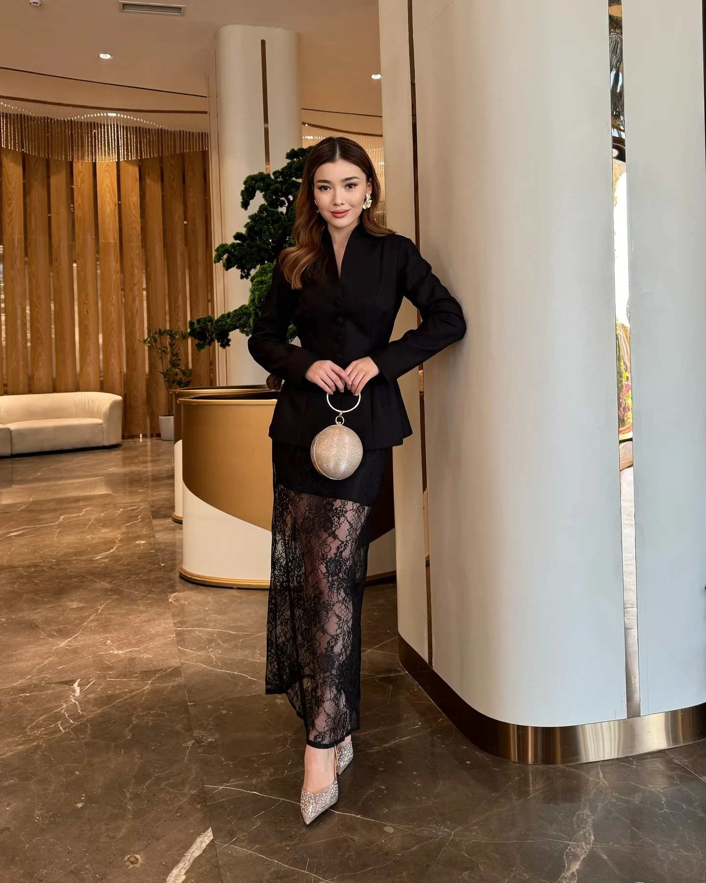 

Customized Long Sleeves Prom Dresses V Neck Cocktail Party Lace Evening Dresses Ankle Length Party Dresses