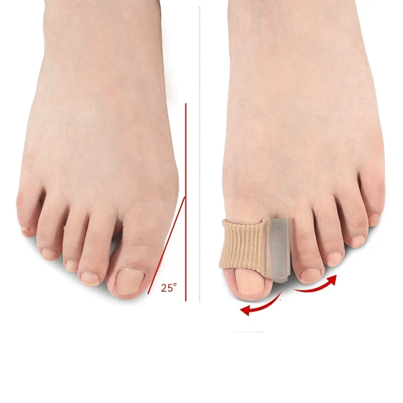 1/2/5Pcs Gel Toe Separators Bunion Corrector Bunion Corrector for Overlapping Toe Silicone Toe Spacers for Hallux & Bunion Pain