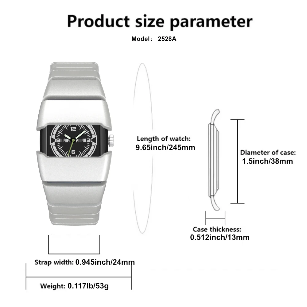 2025 ساعة عصرية بنمط إبداعي بتصميم فريد من نوعه كوارتز ساعة رجالية بنمط رياضي مصنوعة من مادة بلاستيكية