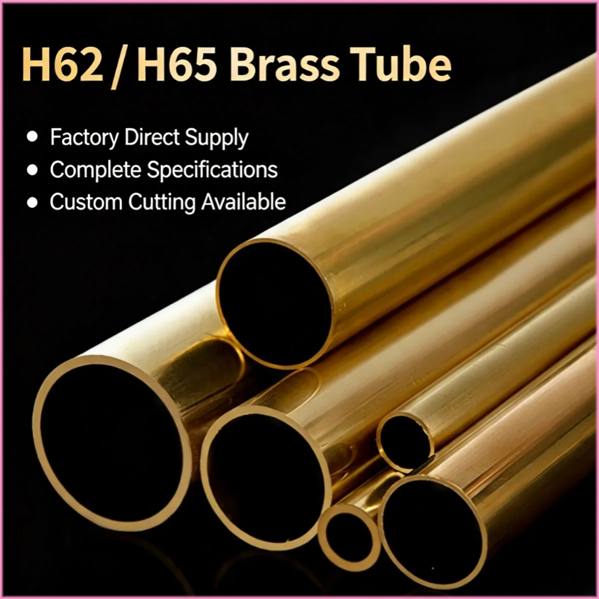 Ultra‑Fine Brass Round Tube OD 1.2‑11mm Hollow Brass Tubing for Precision Instruments Sensing Components Micro Equipment Process