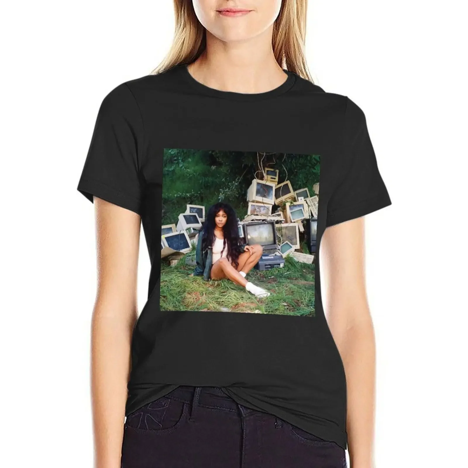 

SZA Poster - T-Shirt summer clothes oversized tees T-shirts for Women
