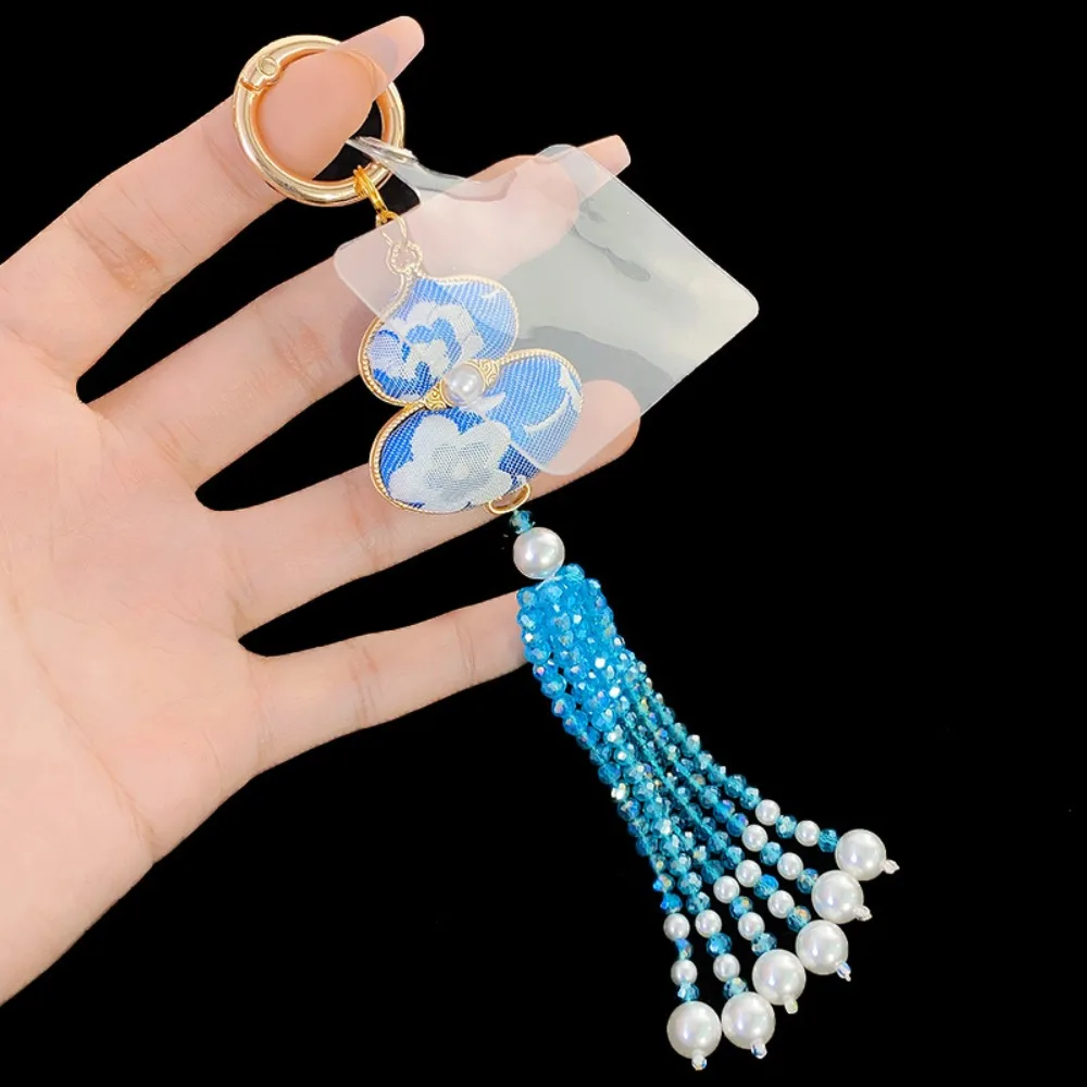 

National Style Gourd Phone Strap Pendant Keychain Beaded Tassel Mobile Phone Lanyard Detachable Anti Lost Mobile Phone Charm