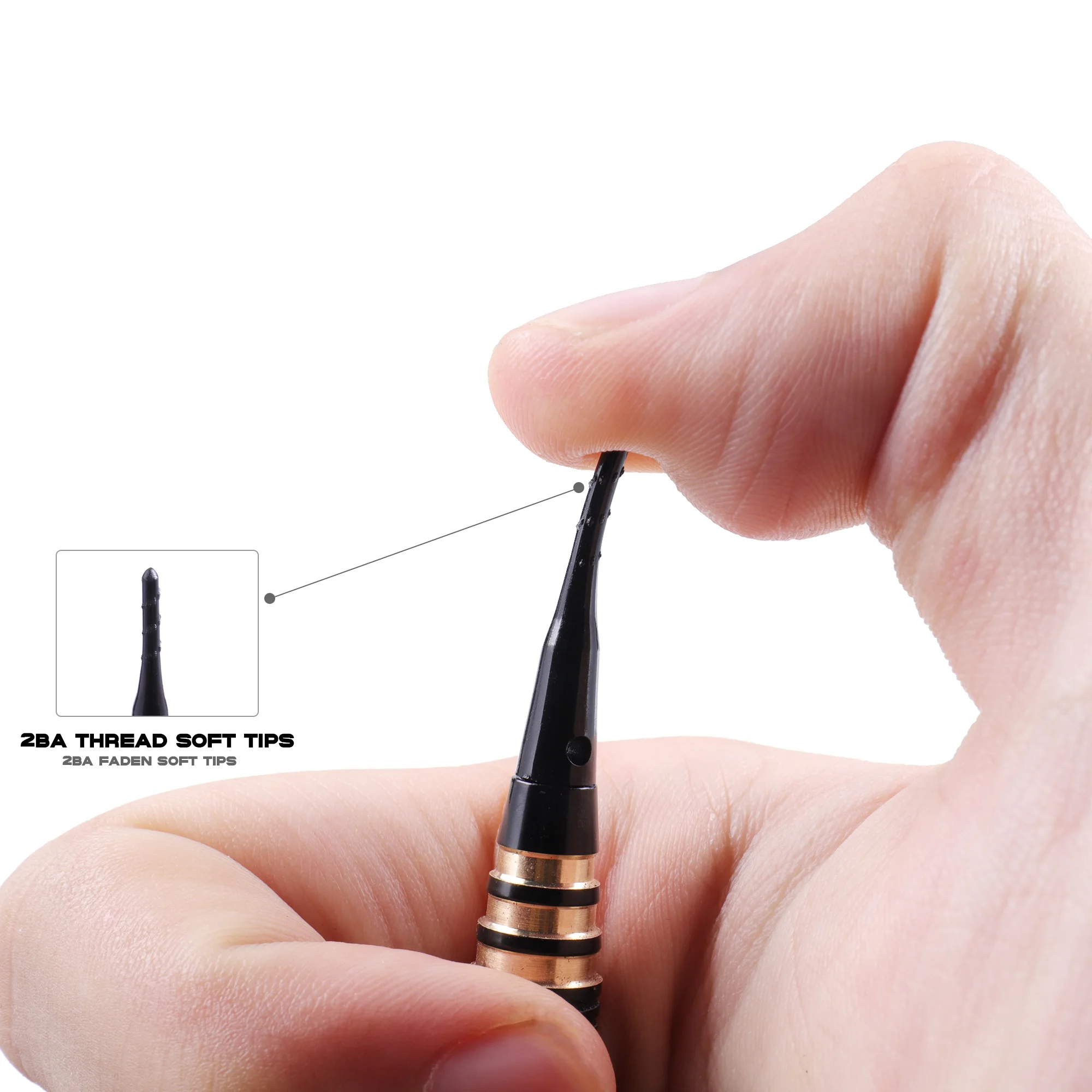 MageRabbit Soft Dart Tips with 2BA Threaded Points 100/1000 Pieces Set for Dart Games