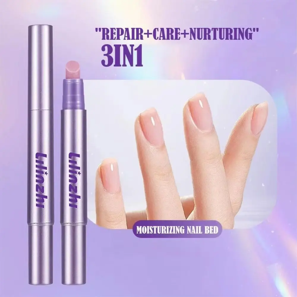 Nutritional Oil 3-in-1 Cuticle Oil Pen Pen Design Nourishing Formula Dead Skin Remover Multi-Function Tool