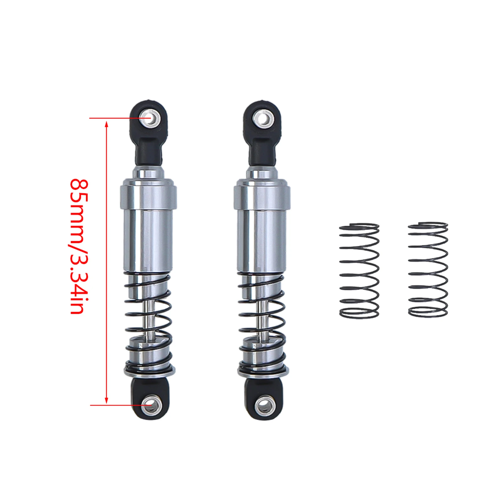 75mm 85mm 95mm 105mm 115mm aluminiowe duża pojemność amortyzatory olejowe dla 1/10 gąsienica RC LCG Cheater Rigs Capra SCX10 90046 TRX4