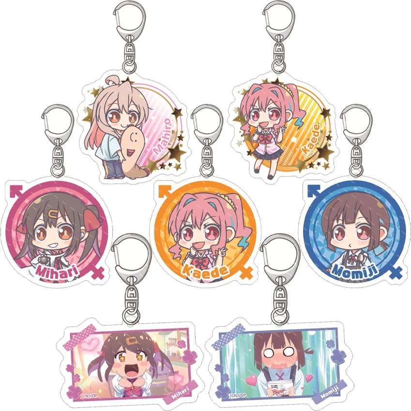 Anime Onimai: Ahora soy tu hermana! (55MM) Llavero de acrílico con figuras de Oyama Mahiro, Oyama Mihari, Hozuki Kaede y Hozuki Momiji, regalos bonitos
