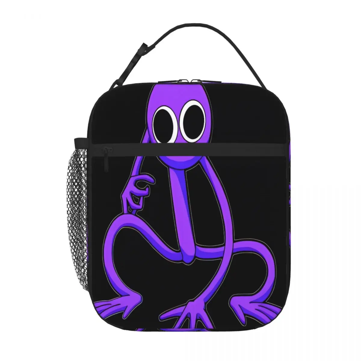 Bestselling Purple Rainbow Friend Abstract Lightweight Lunch Bag Garden Party Adjustable Strap Lunch Bag