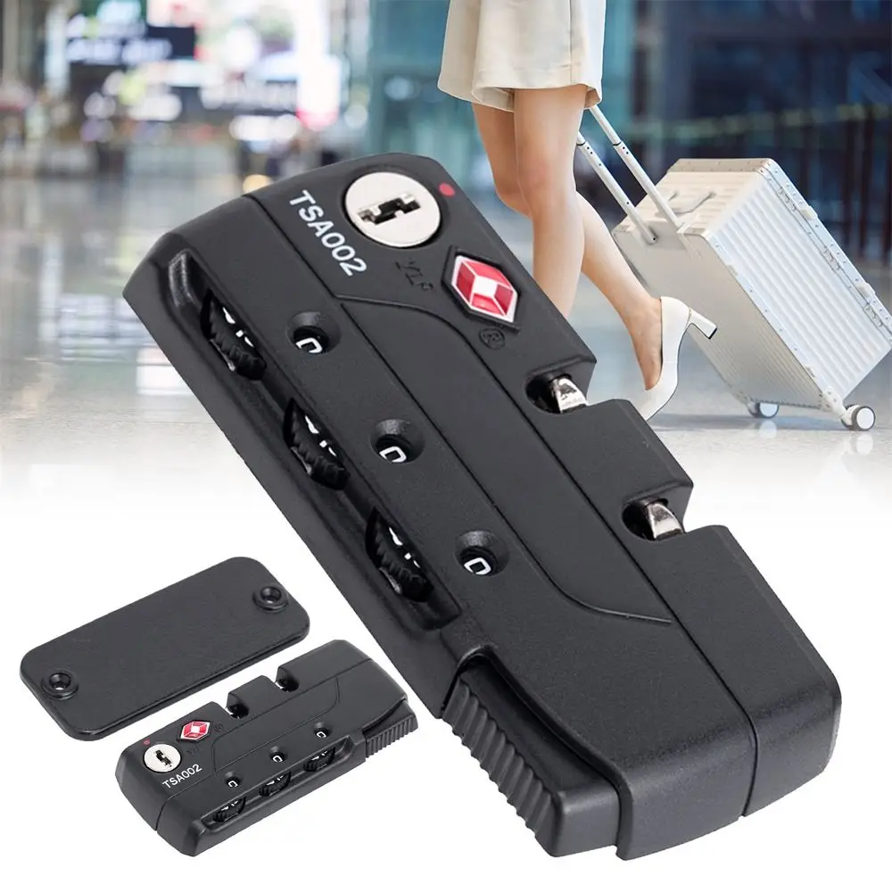 Practical TSA 3 Digit Combination Lock Security Tool Bag Lock Suitcase Luggage Coded Lock Cabinet Locker Luggage Accessories