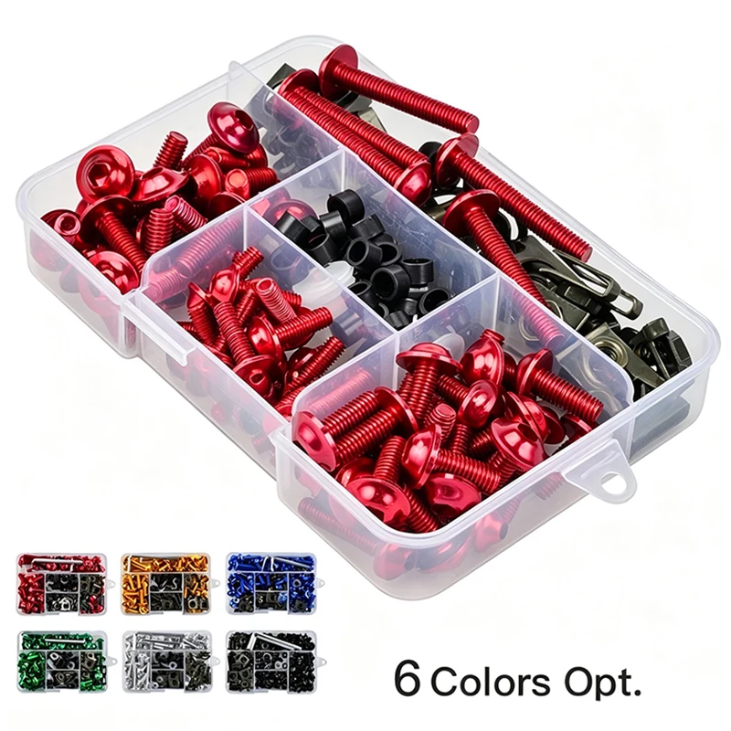 M5 M6 Motorcycle Fairing Bolts Kit for Aprilia Ducati Kawasaki Suzuki Honda CBR600 F2 F3 F4 F4i CBR600RR CBR900RR CBR1000RR GSXR
