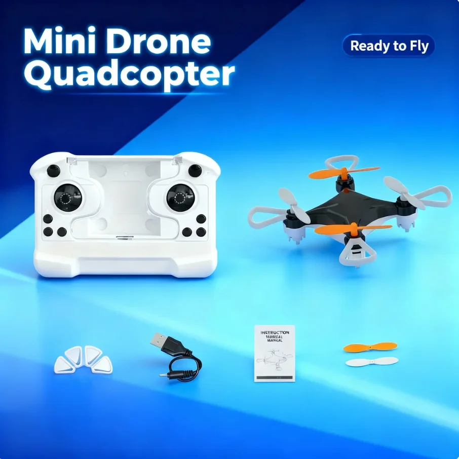 

Rechargeable ABS Mini Remote Control Aircraft Portable Flying Rotation Plane Educational Technology Toy for Training