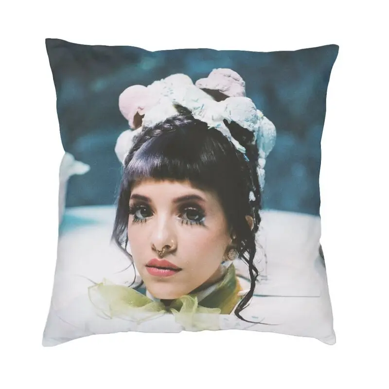 Singer Melanie Martinez Cushion Cover 40x40 Decoration Printing Dark Tide Music Throw Pillow Case for Living Room Double-sided
