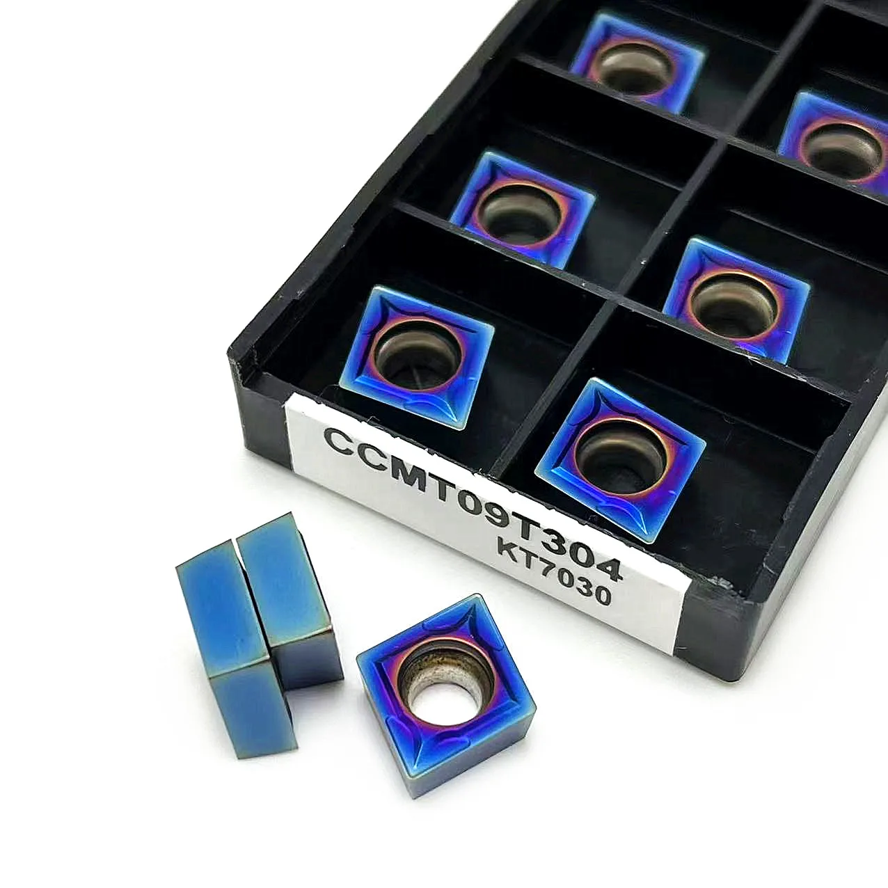 Original Nano azul ferramenta CCMT09T304 CCMT09T308 KT7030 Ferramentas de torneamento interno Carbide inserir Torno cortador Ferramenta transformando inserir