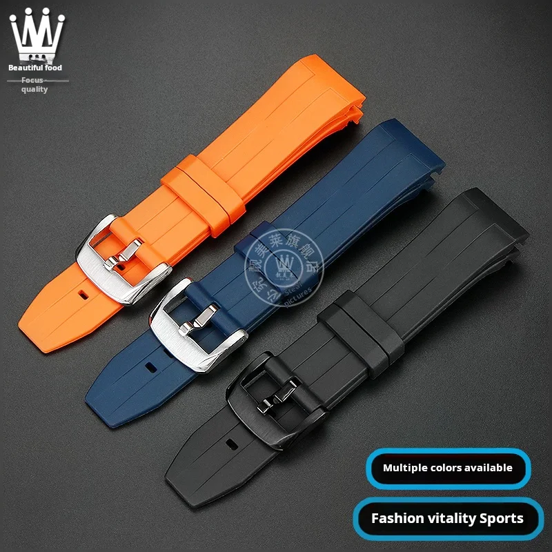 For Citizen Skyhawk The second generation JY8074 JY8085 Fashion Movement Rubber Watch strap 22mm Man Curved Arc mouth Watchband