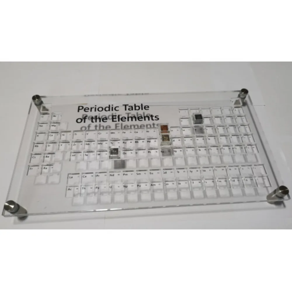 10mm Acrylic Periodic Table Cube Display 1cm Chemistry Elemental Cube Collection Display Frame Suit for Elemental Display