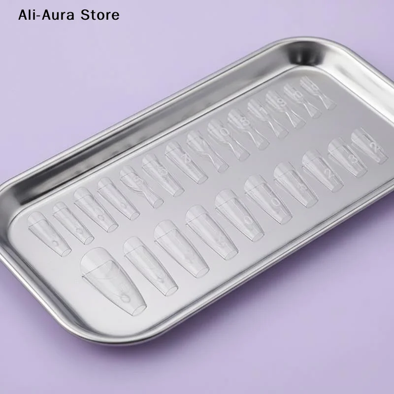 Sandwich Dual Nail Forms 60pcs 15Size Quick Extensions-Dual Forms T-shaped Ellipse Manicure Forms Top Mold Bottom Mold