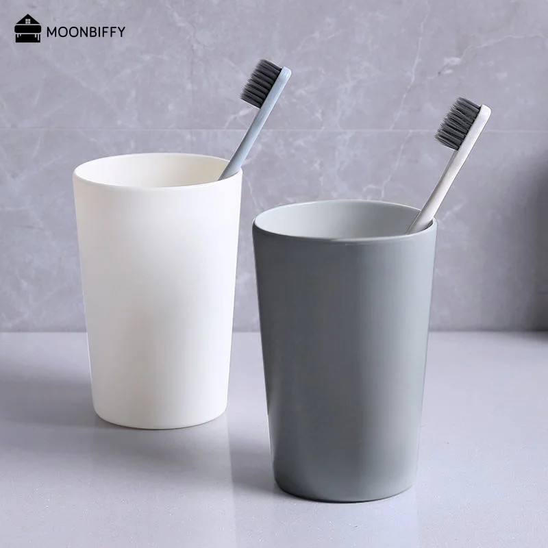 Nordic Plastic Cup Toothbrush Holder Washing Drinking Home Bathroom Tooth Mug Holder Cup Drinkware Tools Salle De Bain Ecoco