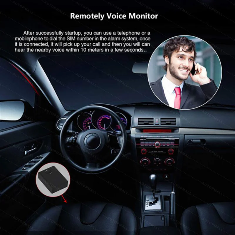 GSM Remote Voice Monitor Sensitive Tri-Band GPS Locator อุปกรณ์เสียงแบบพกพา Mini ฟัง Bug Instant Audio Gadget