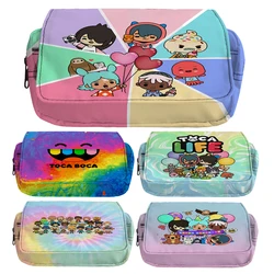 Toca Life World Pencil Case Toca Game School Pencil Box Gift Boys Girls Pencil Bag School Supplies Stationery