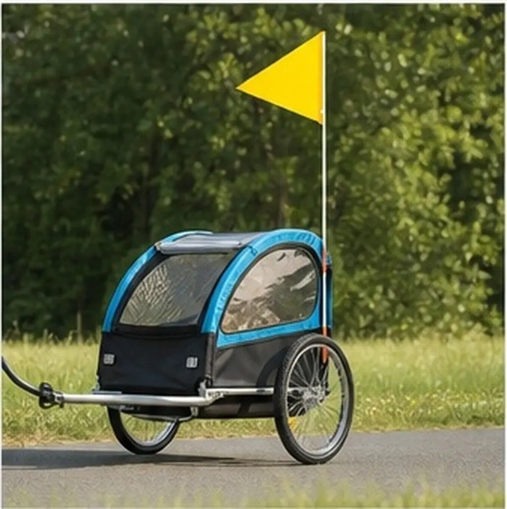 2Pcs Bicycle Safety Flags Durable Triangular Bike Warning Flags Quick Install Kids Bike Accessories Cycling Flag Pole