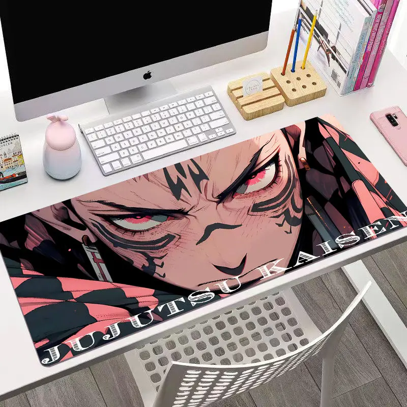 Anime Cosplay Mesa Mouse Pad, Jujutsu Kaisen, Itadori Yuji, Megumi Fushiguro, Satoru Gojo, Delicadeza Requintada, Alto Nível de Aparência