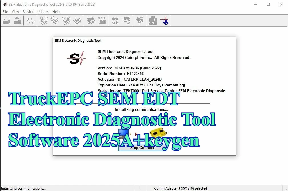 

Программное обеспечение для электронного диагностического инструмента TruckEPC SEM EDT 2025A+keygen