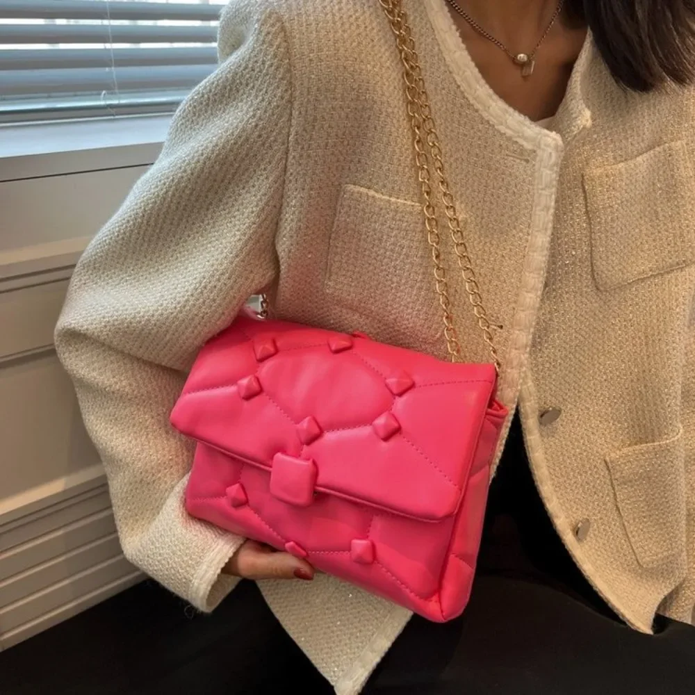 

Women's New Fashion Flap Crossbody Bag - Designer Chain Strap Shoulder Purse for Casual Outfit Essentials 숄더백