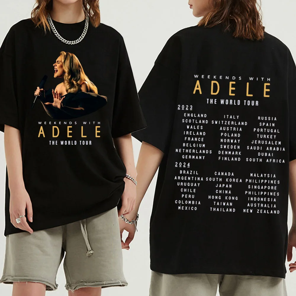 Adele In Munich Short Sleeve T-shirt Man Women Harajuku O-neck Summer Casual Shirt