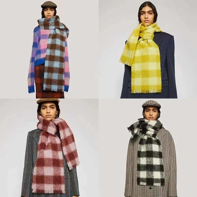 2025 NEW Luxury Winter Thick Warm Scarf Women Cashmere Shawl and Wraps Pashmina Neckerchief Bufanda Female Long Tessel Echarpe