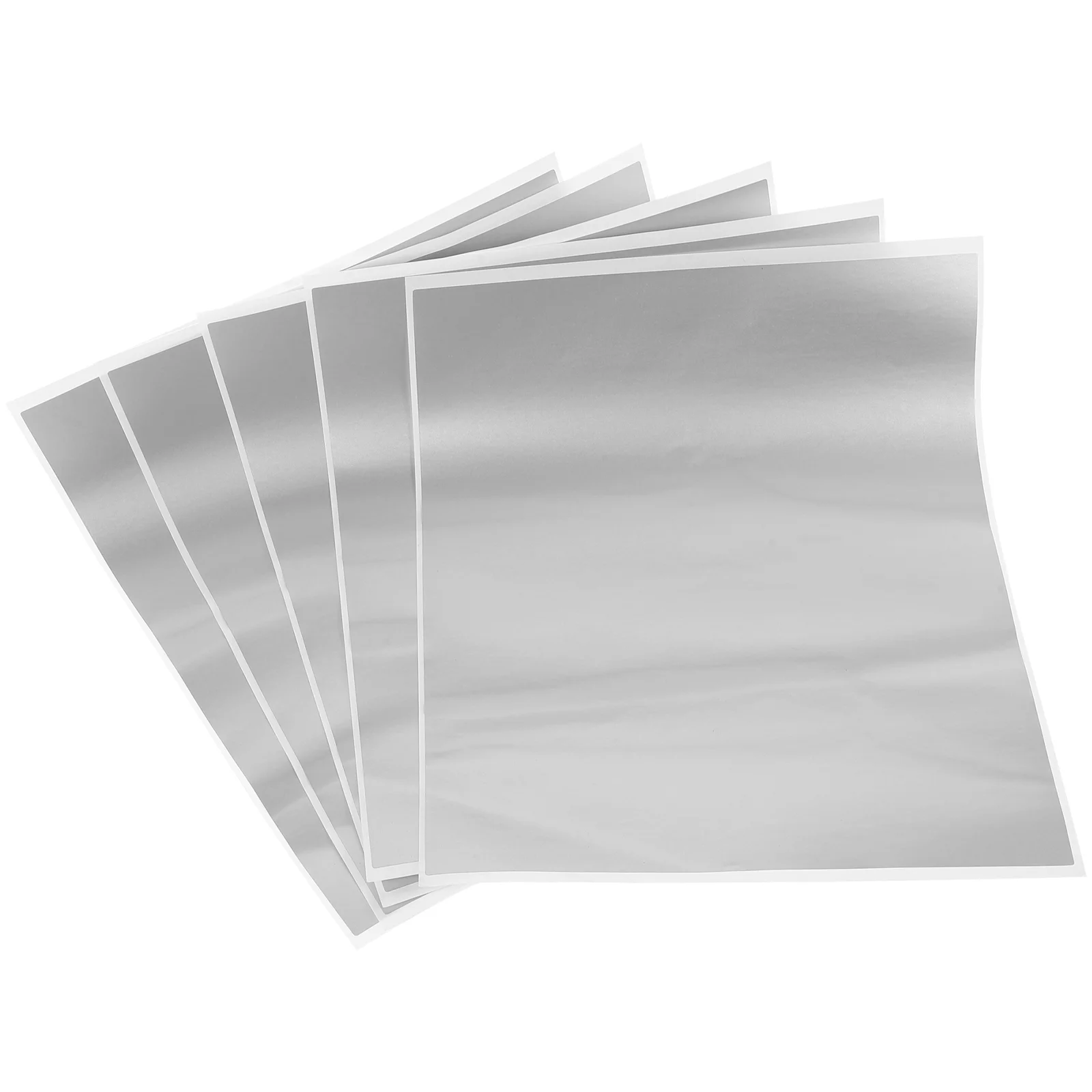 5 Sheets Scratch Card Stickers Peel and DIY Labels off Cards Prizes Flash Paper Game Props