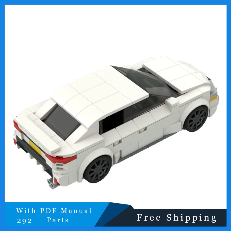 292 PCS Città Fresco e Squisito Supercar Modulare Bianco Per Bambini Assemblaggio FAI DA TE Building Block Modello di Auto Giocattolo Regali Di Natale 2025