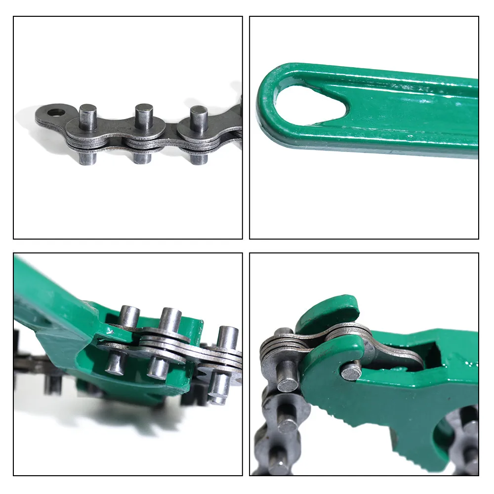 Imagem -05 - Catraca Universal de Aço de Alto Carbono Chave de Corrente para Filtros de Óleo Corrente Dupla Chave Chave de Caixa do Motor Ferramentas de Remoção de Mão 190 mm