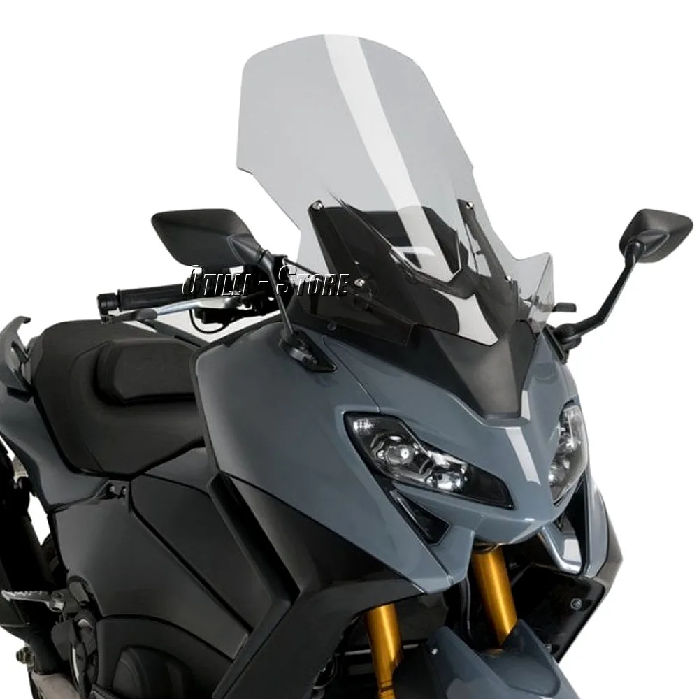 

OTILLI акриловое лобовое стекло мотоцикла для Yamaha TMAX 560 2022-2024, регулируемая ветрозащитная защита, ветрозащитный козырек, дефлектор