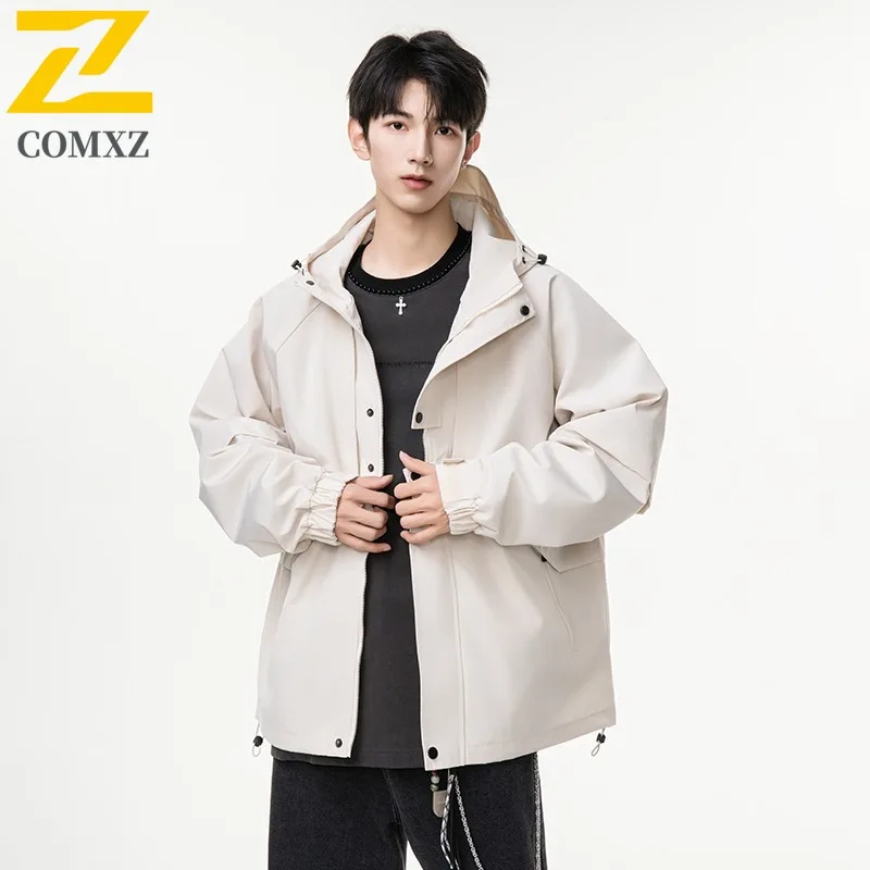 

COMXZ 2025 BL 2333 Осенняя американская винтажная повседневная куртка с капюшоном, пальто