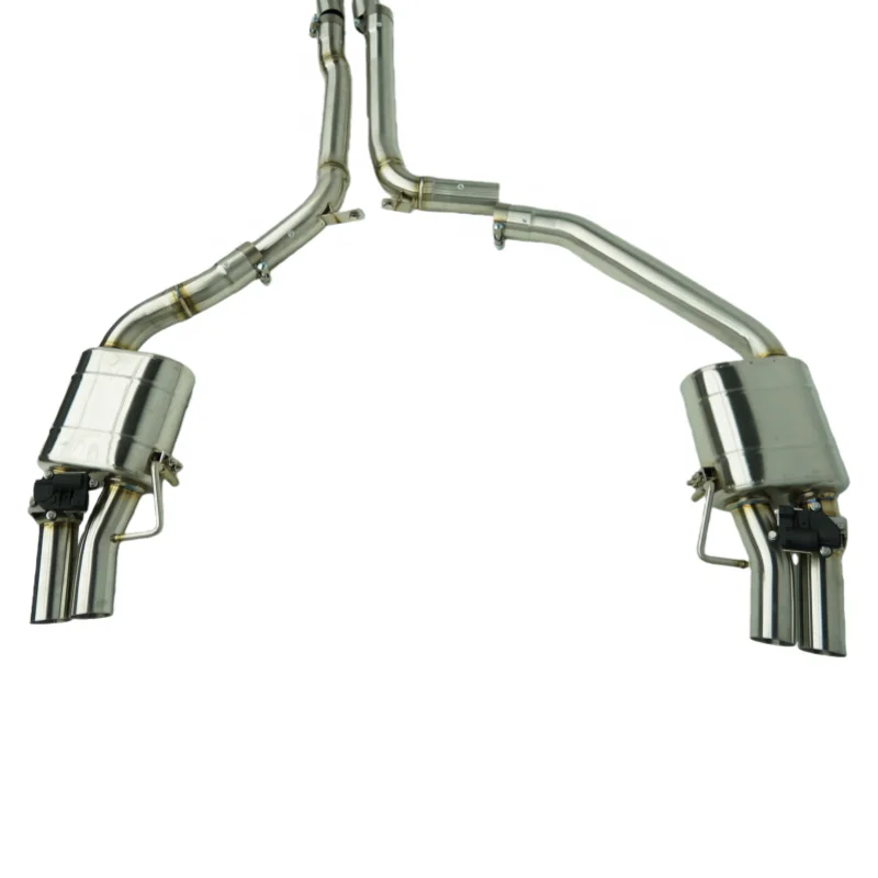 For DEX Performance Exhaust System for Audi C7 RS6 RS7 Full Exhaust Catback Valvetronic Exhaust Downpipe 304 Stainless Steel