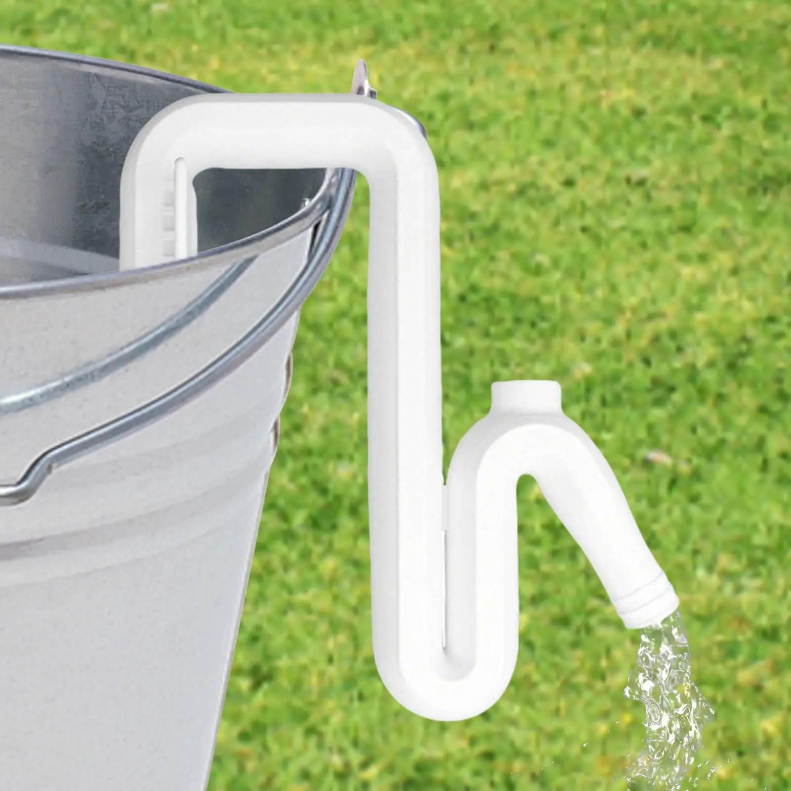 Self-Priming Siphon Hose Automatic Overflow Drain Pipe for Rain Barrels Fish Tanks No Electricity No Pump Needed Extension Hose