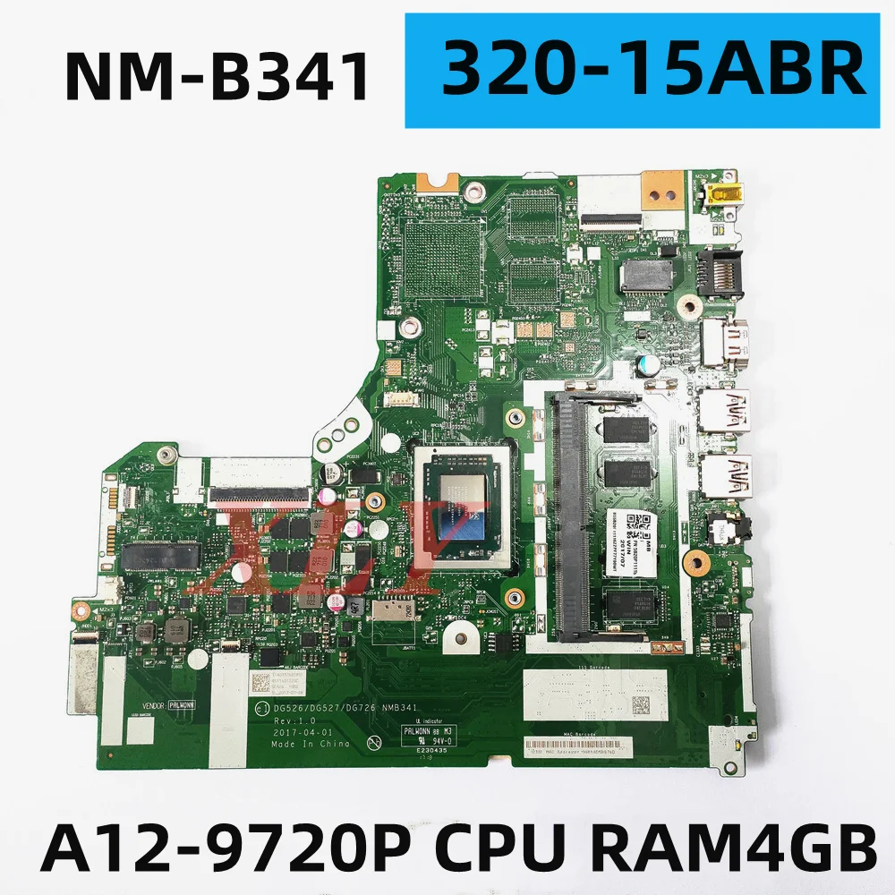 

For Lenovo Ideapad 320-15ABR Laptop motherboard NM-B341 A12-9720P CPU 4GB RAM 100% tested work