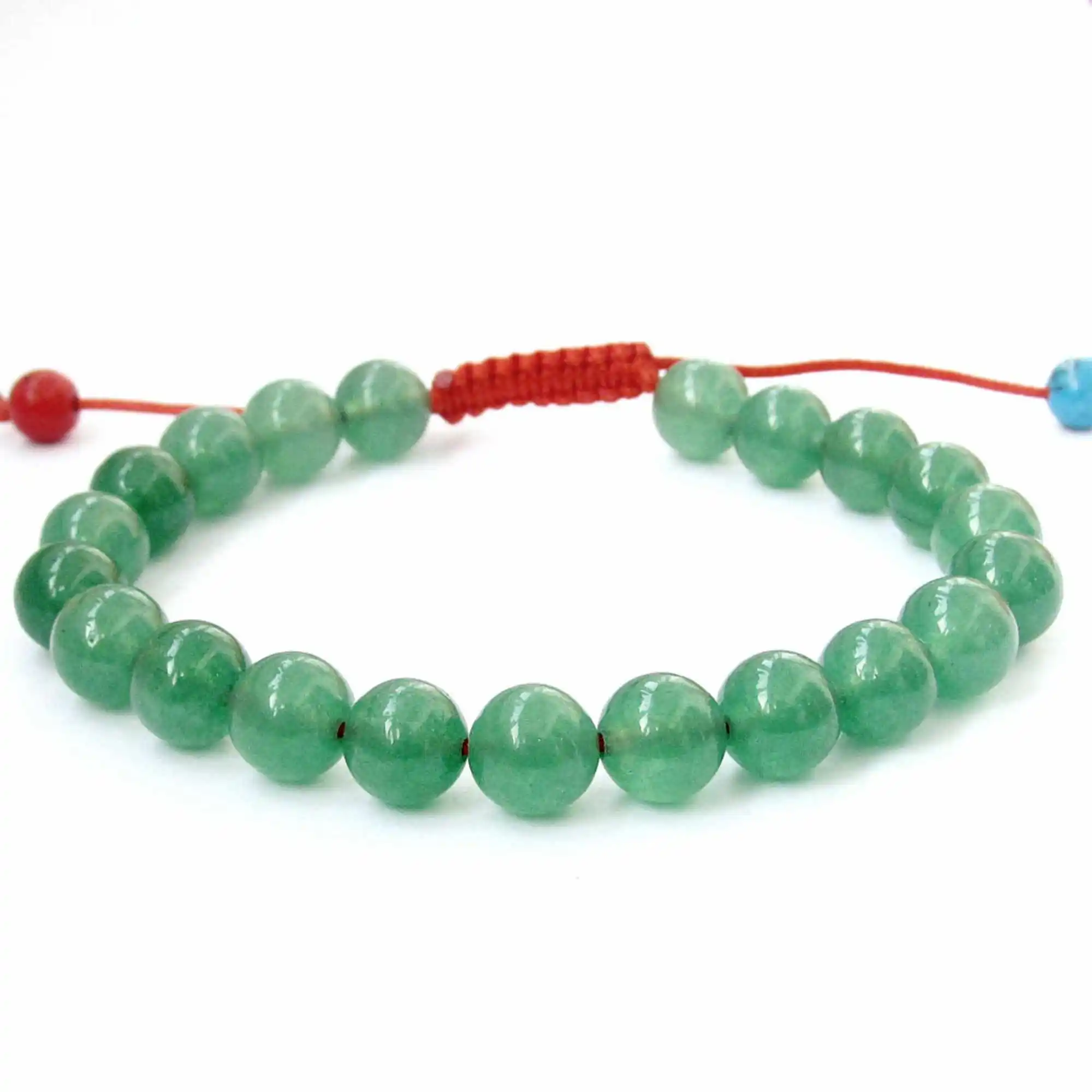 New Green Jade Tibet Buddhist Prayer Beads Mala Bracelet Eco-Friendly Unisex Cuff Bohemian Classic Bangle Men Yoga