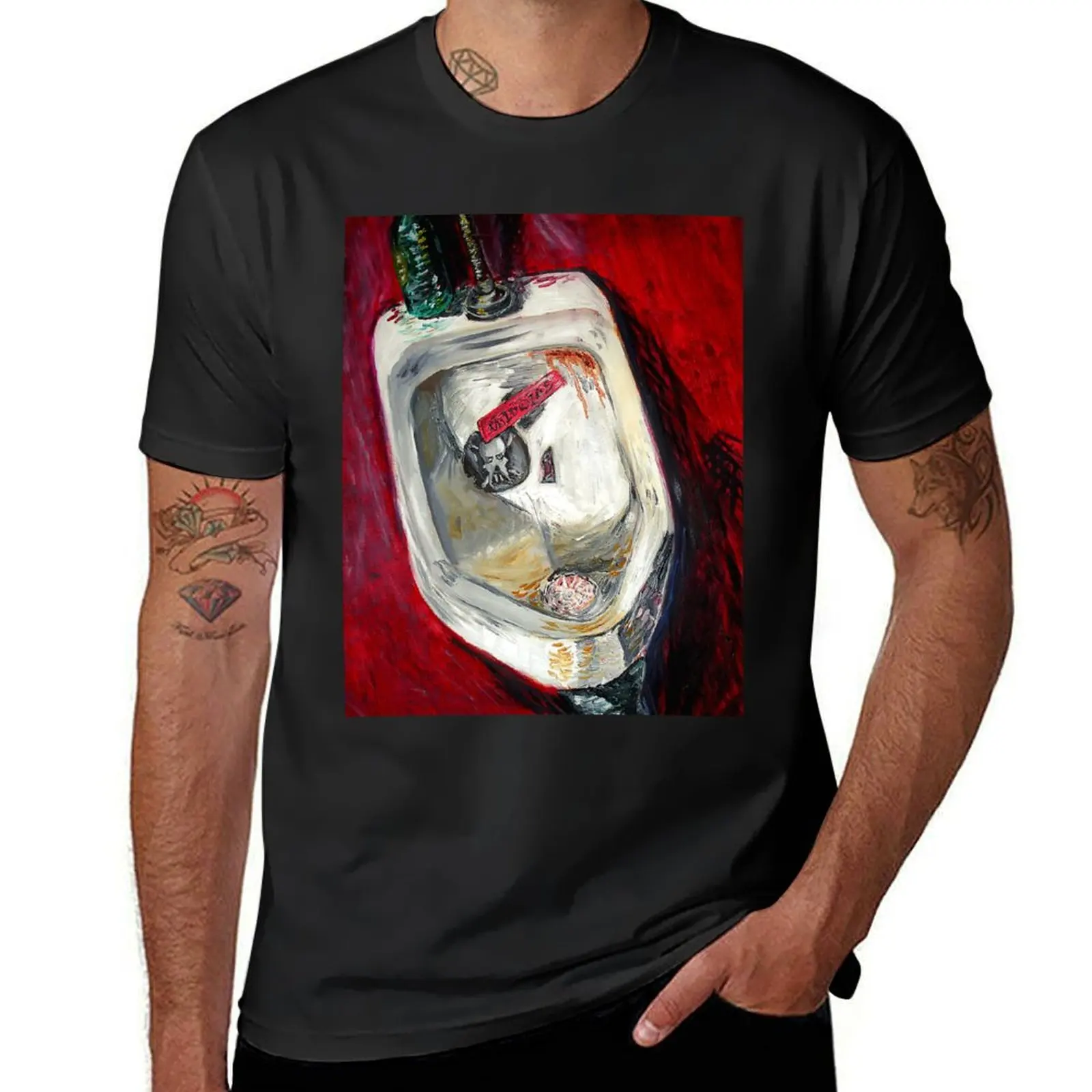 Punk Urinal - Painting T-Shirt anime customizeds sublime Blouse Men's t-shirt