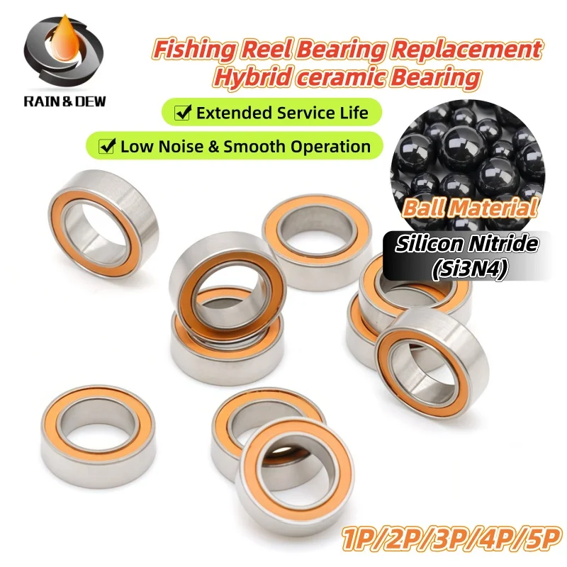 1P/2P/3P/4P/5P SMR85RSCB 5x8x2.5mm ABEC-7 Stainless Steel Hybrid Ceramic Bearing SMR74 SMR103 SMR104 SMR105 SMR115 S687 S693RSCB