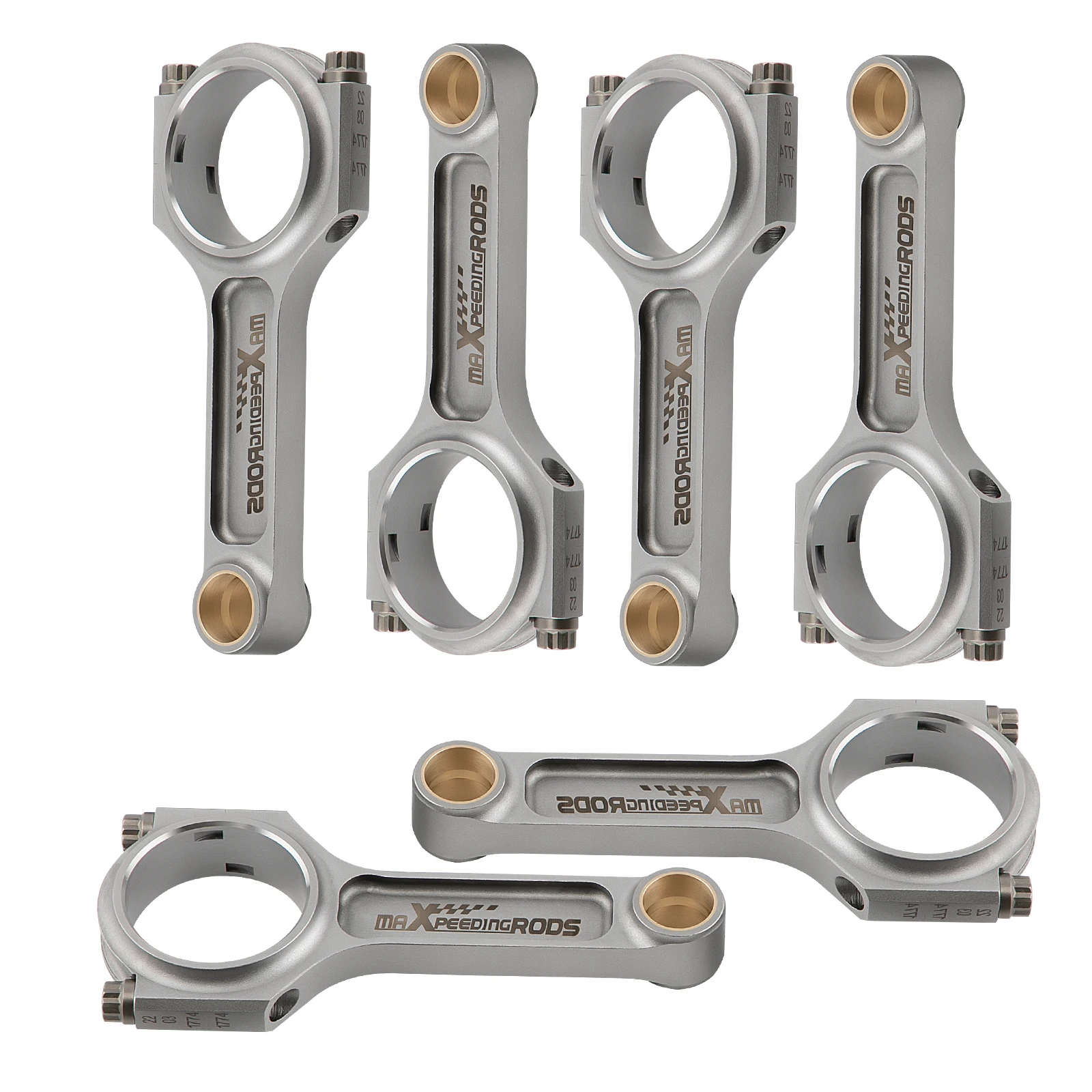 Racing I-Beam Connecting Rods Bolts For Toyota Mark II X100 2JZ 2JZ-GE 1996-2000 3.0L 142mm