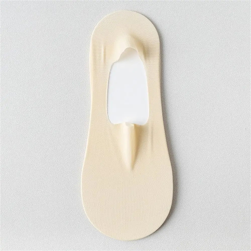 1 คู่สบายๆบาง Breathable ถุงเท้าเรือ Traceless ถุงเท้าข้อเท้าลื่นปากตื้นสีทึบถุงเท้าตาข่ายสําหรับผู้หญิงหญิง