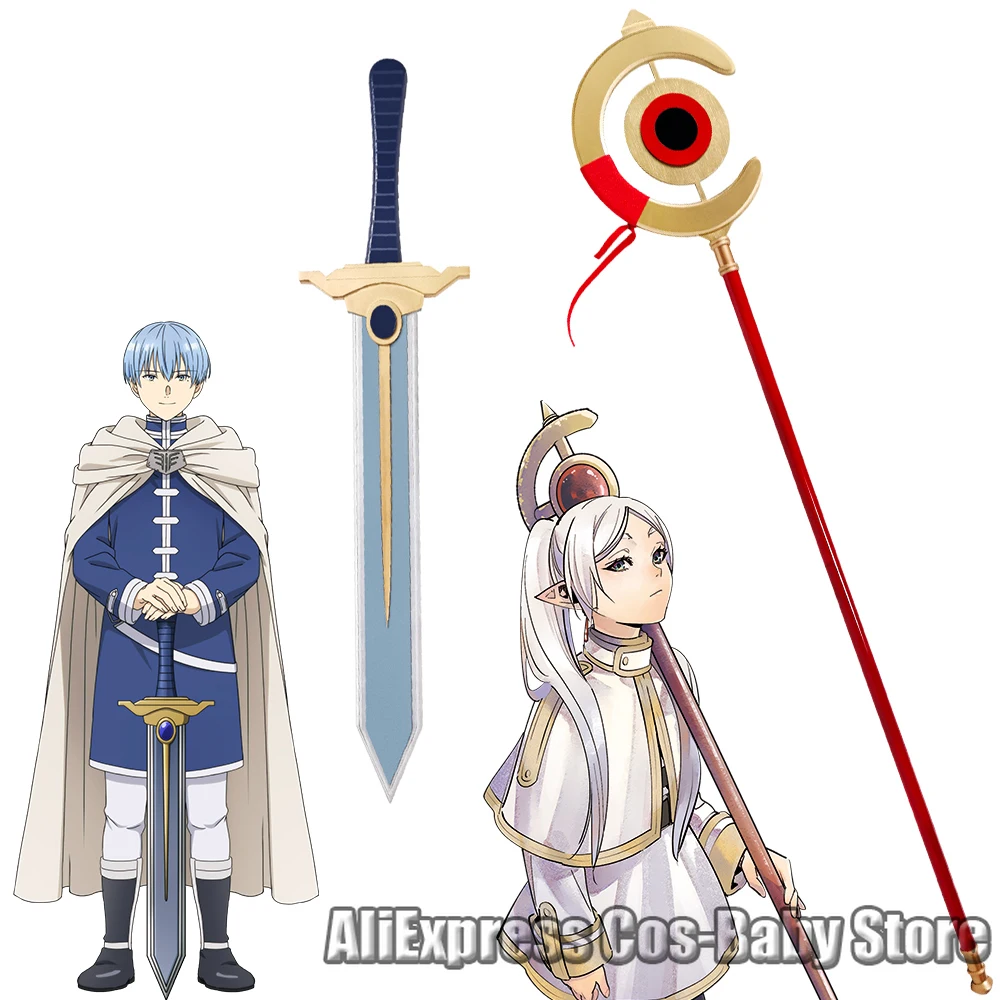 

Anime Frieren At The Funeral Cosplay Staff Cane Frieren Weapons Himmel Sword Props Accessories Anime Cosplay Halloween