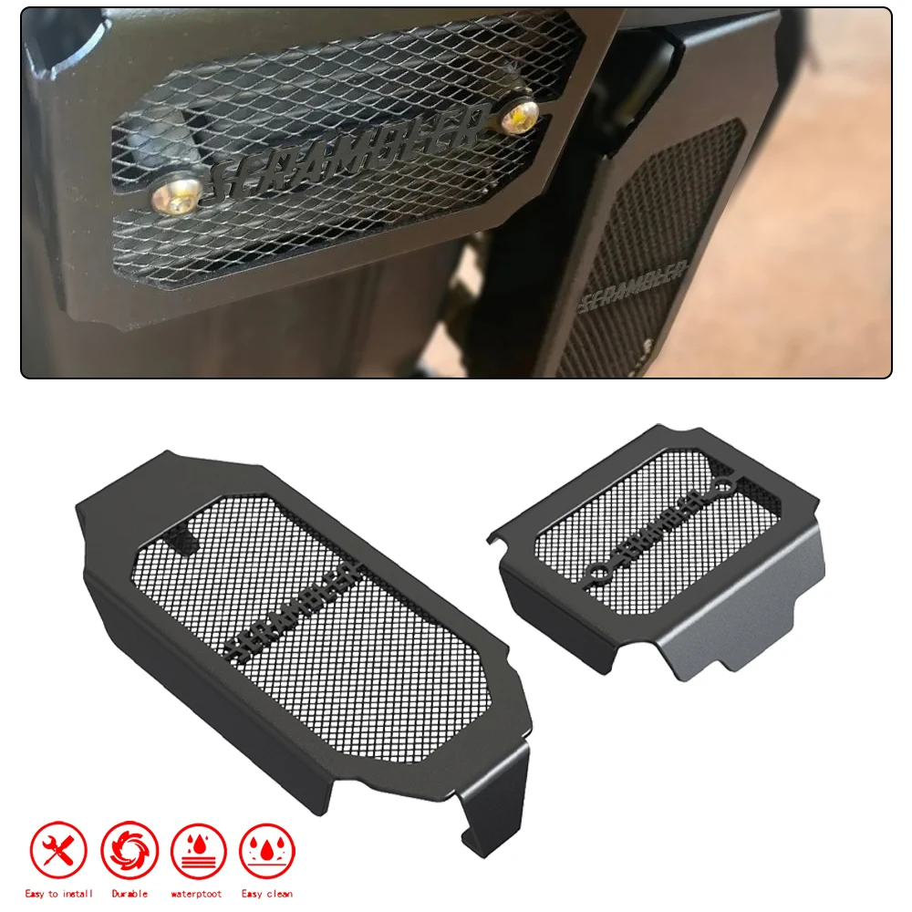 Radiator Shield Grille Guard&Oil Cooler Cover Protection Desert Sled Nightshift Urban Motard Icon Dark FOR Ducati 2023 Scrambler