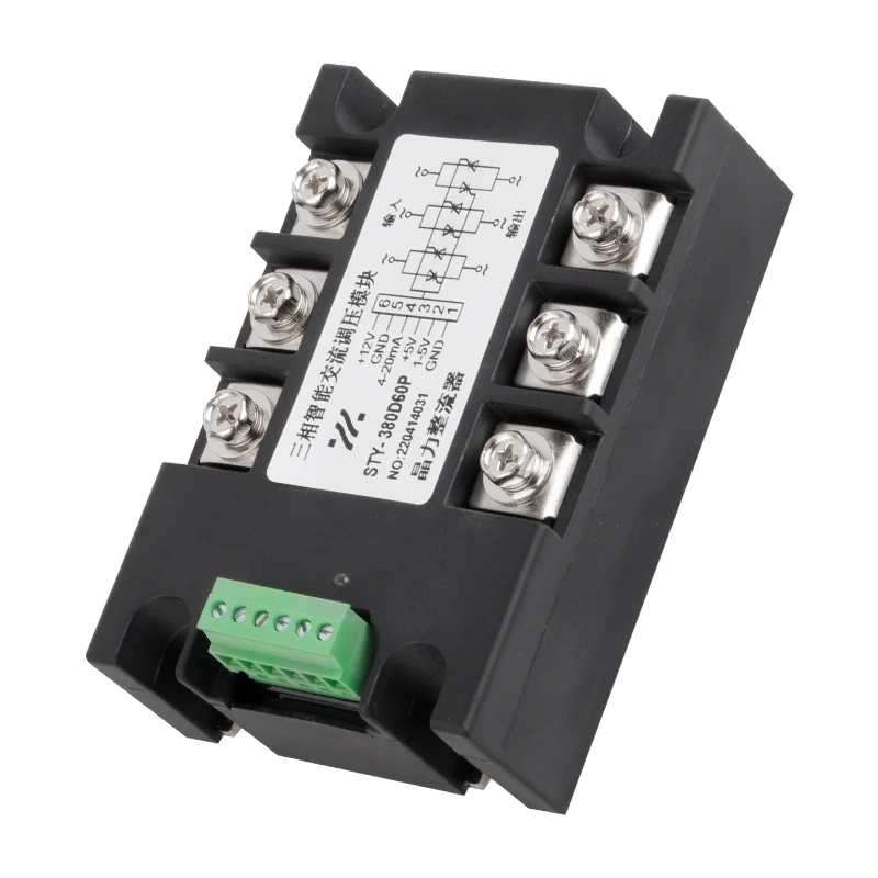 Intelligent three-phase AC voltage regulation module STY100ASTY-380D75P temperature regulation and dimming 4-20MA 0-10V