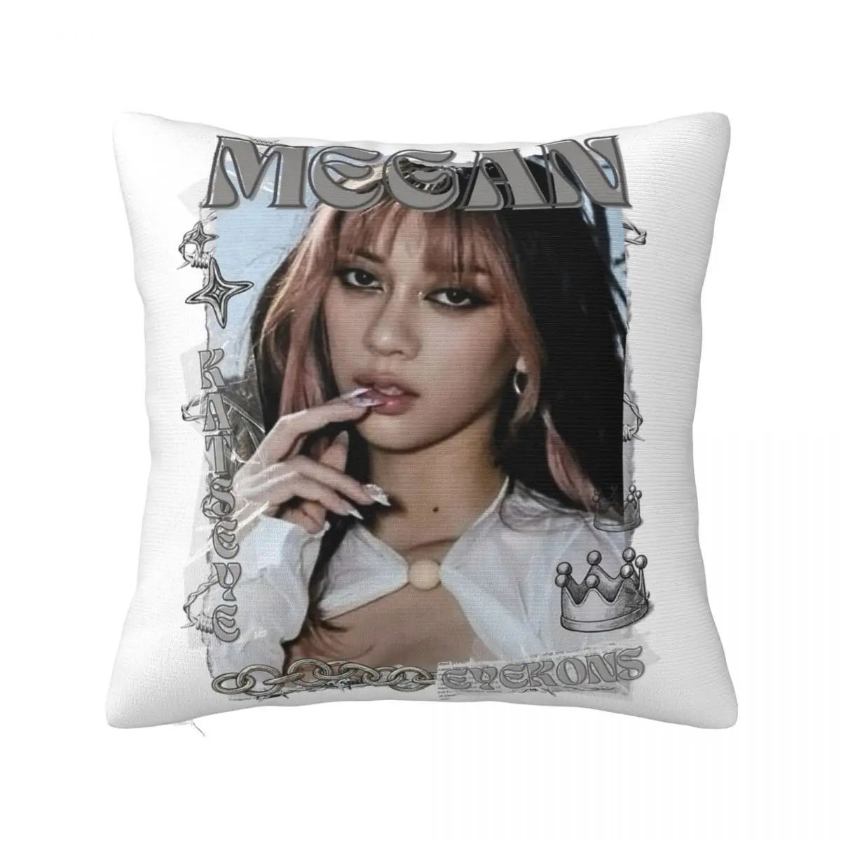 KATSEYE Megan Kpop Y2K Group Pillowcase Soft Polyester Cushion Cover Decor Pillow Case Cover Seat Dropshipping 45X45cm