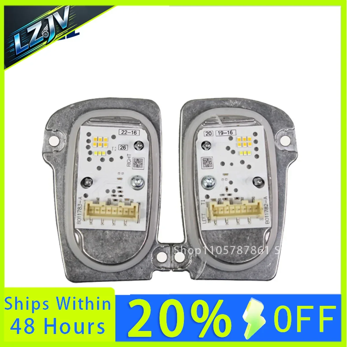 LZJV NEW LED Headlight DRL Module LED Module OE 90071302 8V0998473A 8V0998474A For Audi A3 A3 Sportb. 2017 2018 2019