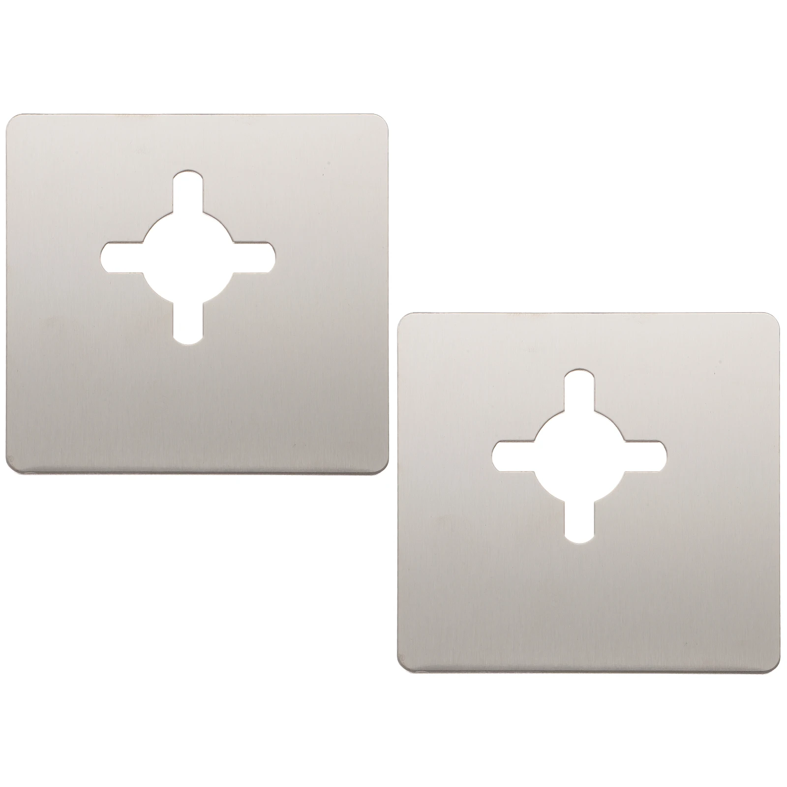 2pcs Door Repair Board Deadbolt Plate Filler Stainless Steel Door Reinforcement Hardware Office
