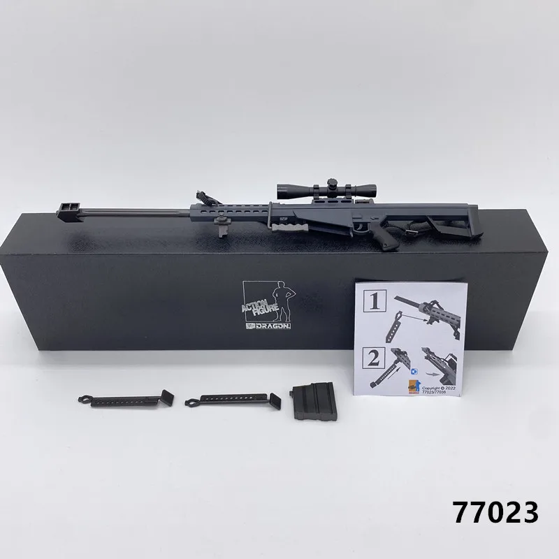 1/6 Scale Barrett M82A1.50-caliber Anti-Materiel Sniper Rifle 77023 for Action Figure Soldier Weapon Collection Accessories